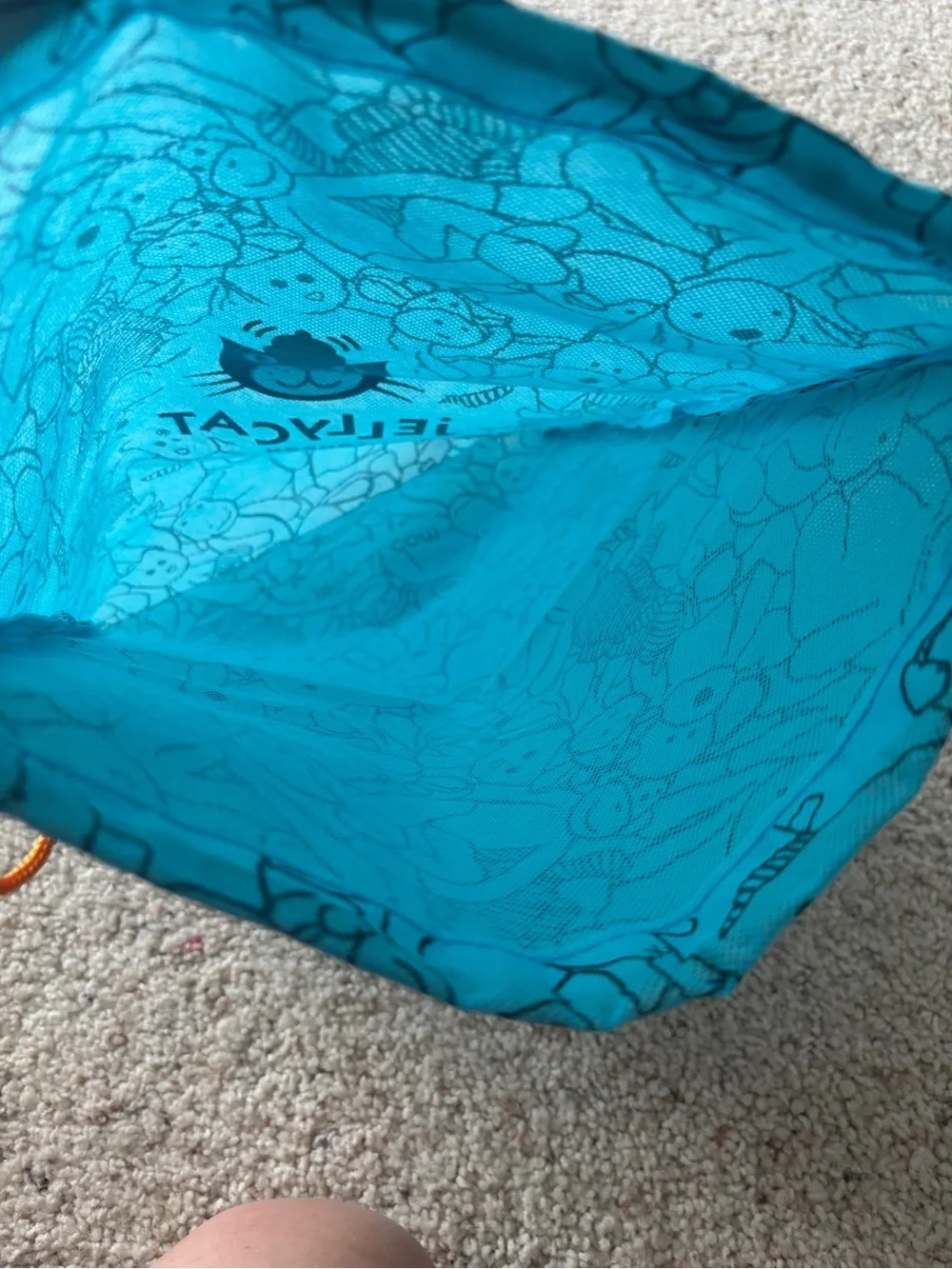 Jellycat London Blue Drawstring Dust Bag never used